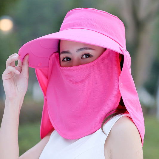 UV Protection Sunscreen Wide Brim Hat Outdoor Face Shield