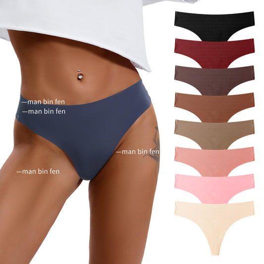 T-shaped Seamless Skin-friendly Bare-feel Sports Yoga Invisible Underwear