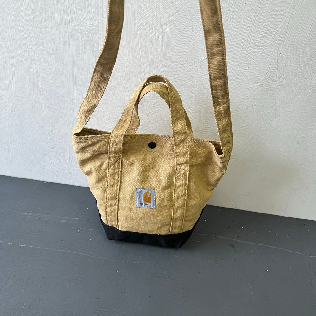 2025 Spliced Wear-Resistant Casual American Workwear Crossbody Canvas Bag