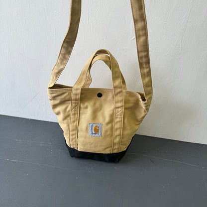 2025 Spliced Wear-Resistant Casual American Workwear Crossbody Canvas Bag