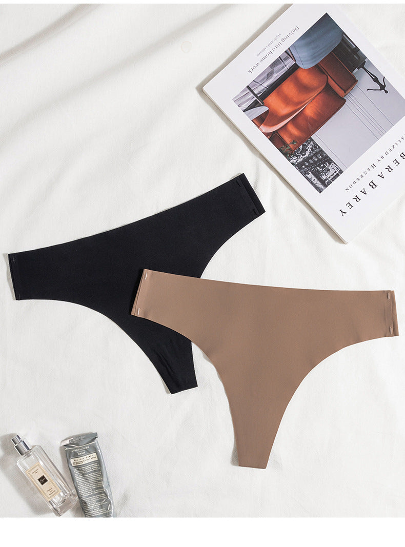 T-shaped Seamless Skin-friendly Bare-feel Sports Yoga Invisible Underwear