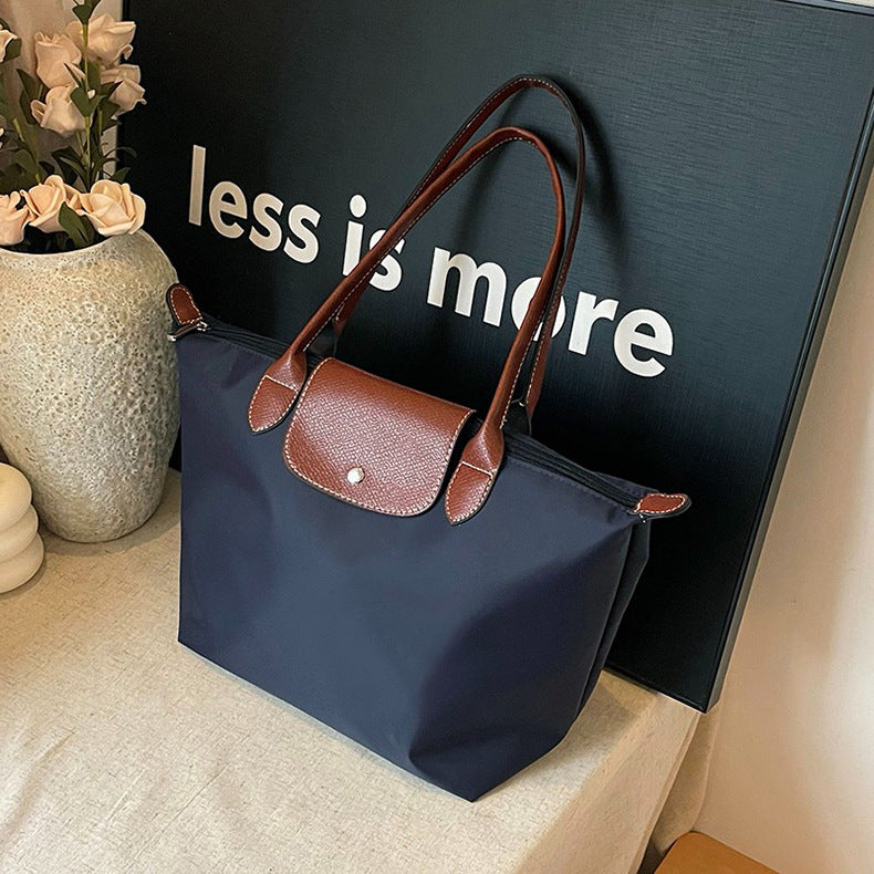 French Single Shoulder Eco-friendly Waterproof Nylon Tote Bag