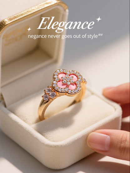 Pink Fritillary Flower Ring