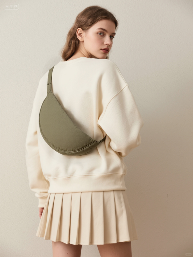 Large Capacity Casual Unisex Nylon Shoulder Bag
