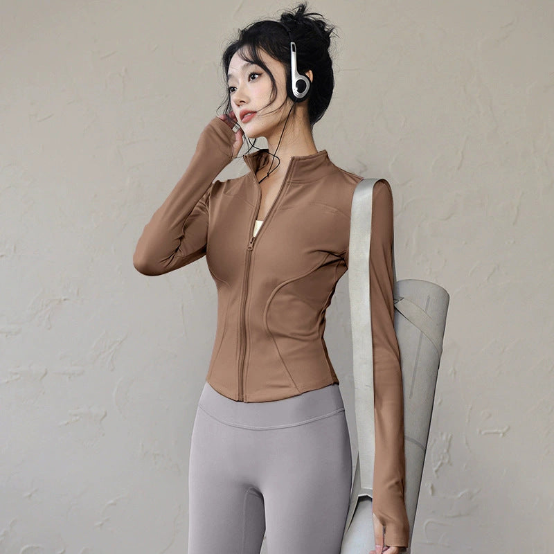 Grgr Sun Protection Quick-Dry Slim Fit Breathable High Elastic Yoga Wear