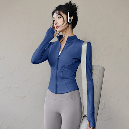 Grgr Sun Protection Quick-Dry Slim Fit Breathable High Elastic Yoga Wear