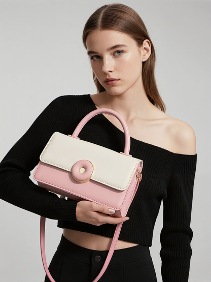 One-Shoulder Simple Crossbody Portable Small Square Bag