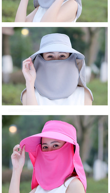 UV Protection Sunscreen Wide Brim Hat Outdoor Face Shield