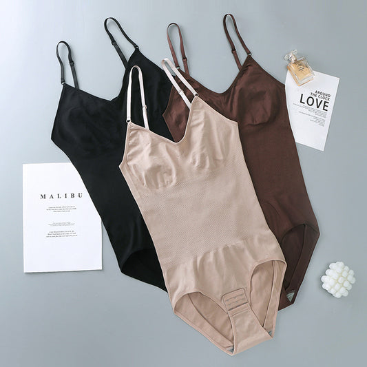 Seamless Triangle-breasted Open Sling Belly Shaper