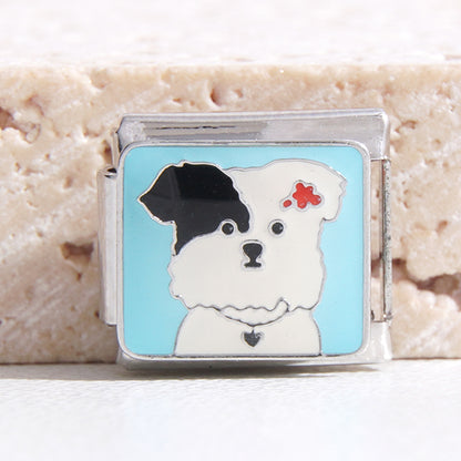 DIY Italian Modular Stitching Cartoon Stitching Bracelet