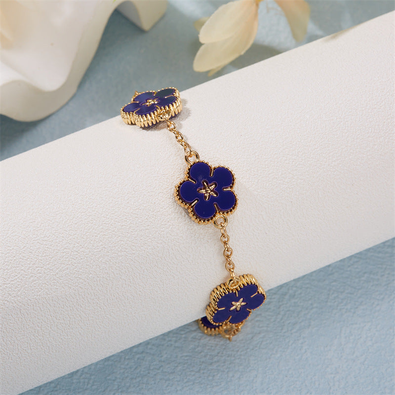 Double-sided Five Small Flower Bracelet