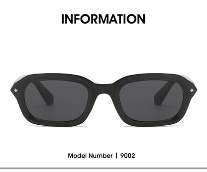 Retro high-end narrow frame square sunglasses