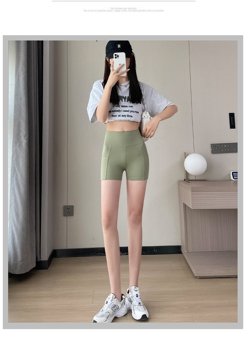 New Pocket Three-Quarter Thin Yoga Pants