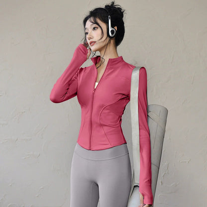 Grgr Sun Protection Quick-Dry Slim Fit Breathable High Elastic Yoga Wear