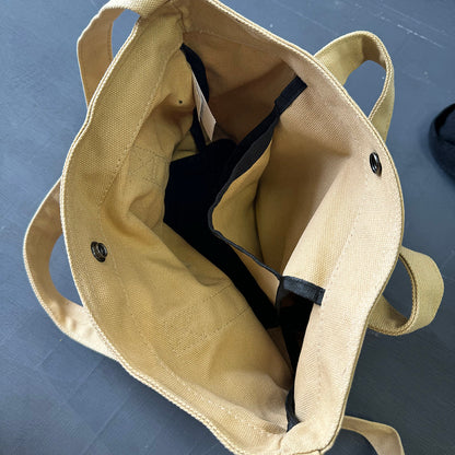 2025 Spliced Wear-Resistant Casual American Workwear Crossbody Canvas Bag
