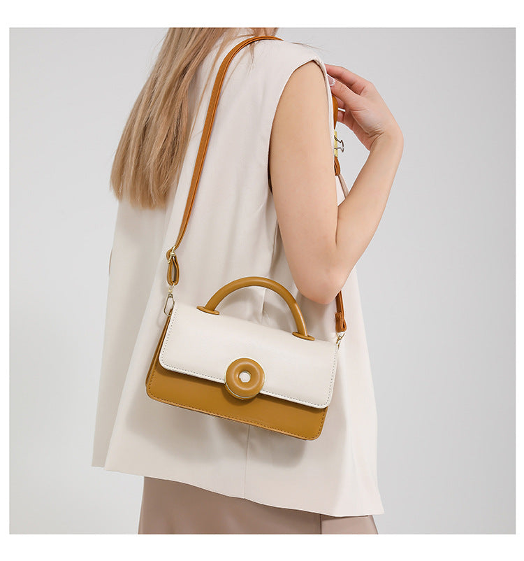 One-Shoulder Simple Crossbody Portable Small Square Bag
