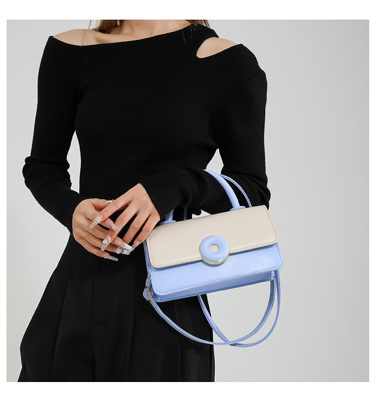 One-Shoulder Simple Crossbody Portable Small Square Bag