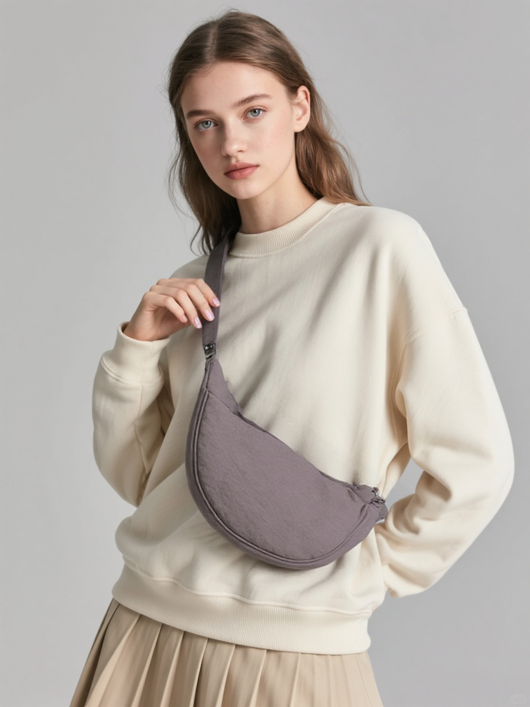Large Capacity Casual Unisex Nylon Shoulder Bag