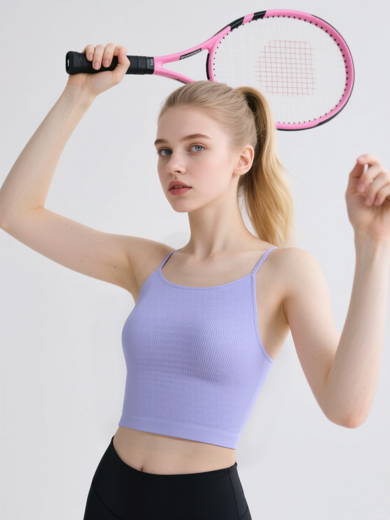 Solid Color Cross Thin Shoulder Strap Sports Breathable Yoga Bra with Chest Pads