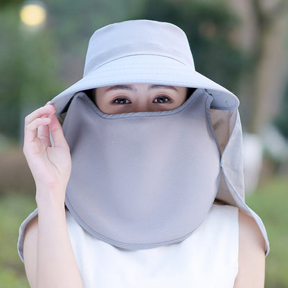 UV Protection Sunscreen Wide Brim Hat Outdoor Face Shield