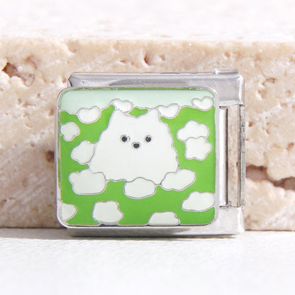 DIY Italian Modular Stitching Cartoon Stitching Bracelet