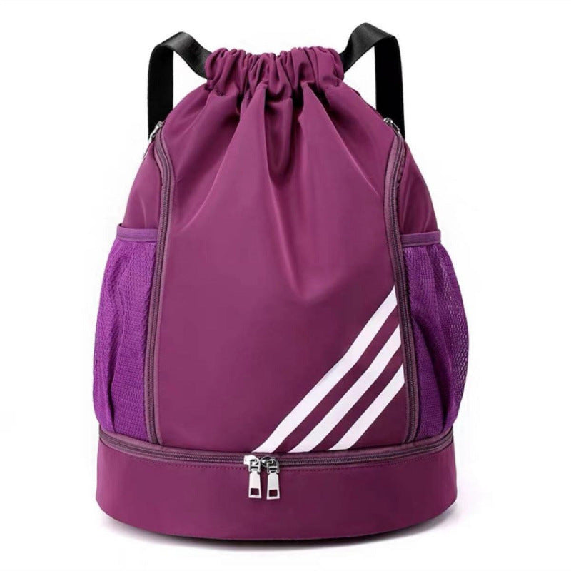 Drawstring Large Capacity Lightweight Dry-Wet Separation Swimming Travel Bag