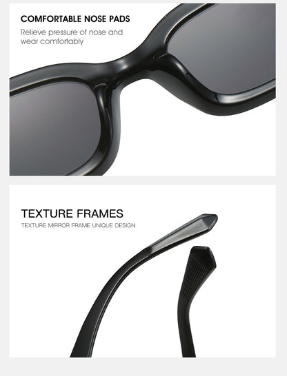 Retro high-end narrow frame square sunglasses