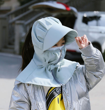 Sunshade Mask Outdoor UV Protection Integrated Sun Hat