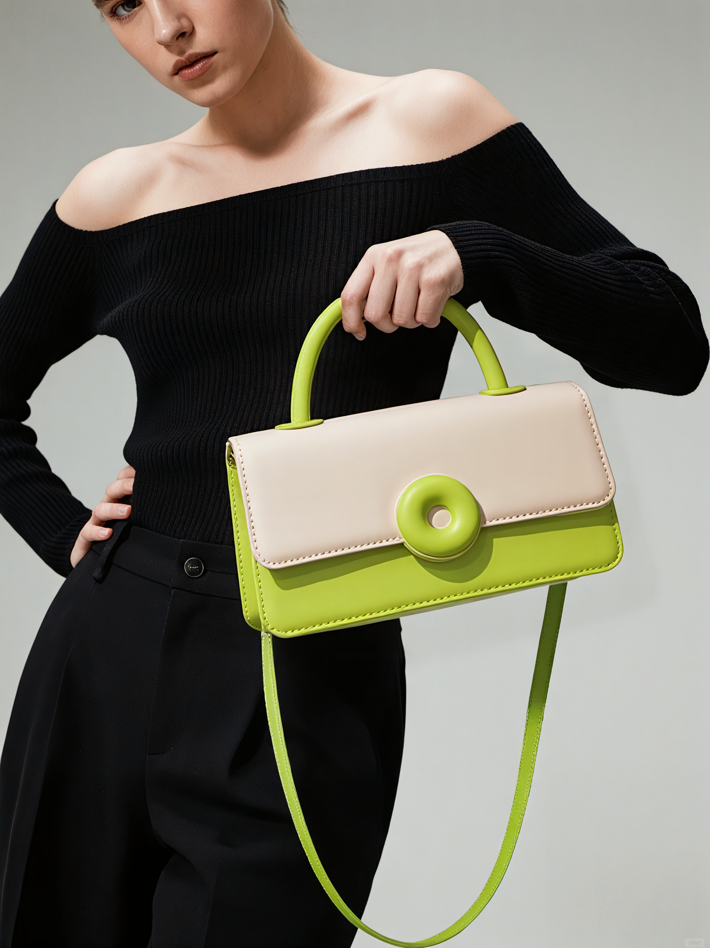 One-Shoulder Simple Crossbody Portable Small Square Bag