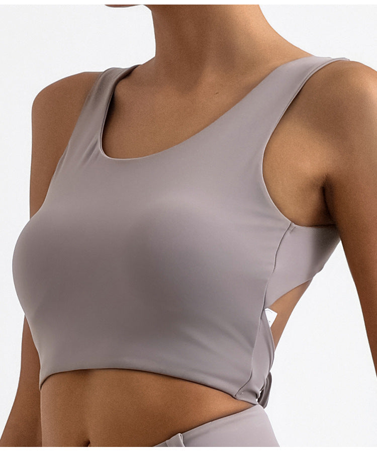 High Elasticity Quick-Dry Padded Bare-Feel Yoga Camisole
