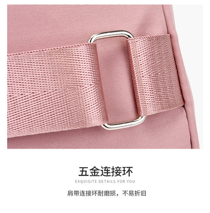 Simple Women's Multi-layer Embroidery Large Capacity Outdoor Casual Crossbody Bag