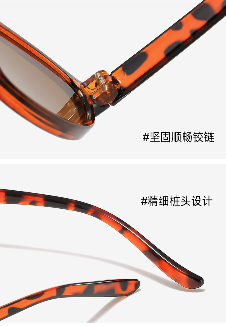 British Retro Oval Frame Sunglasses