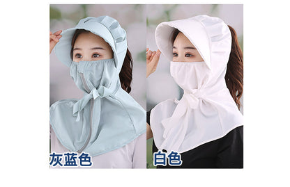 Sunshade Mask Outdoor UV Protection Integrated Sun Hat