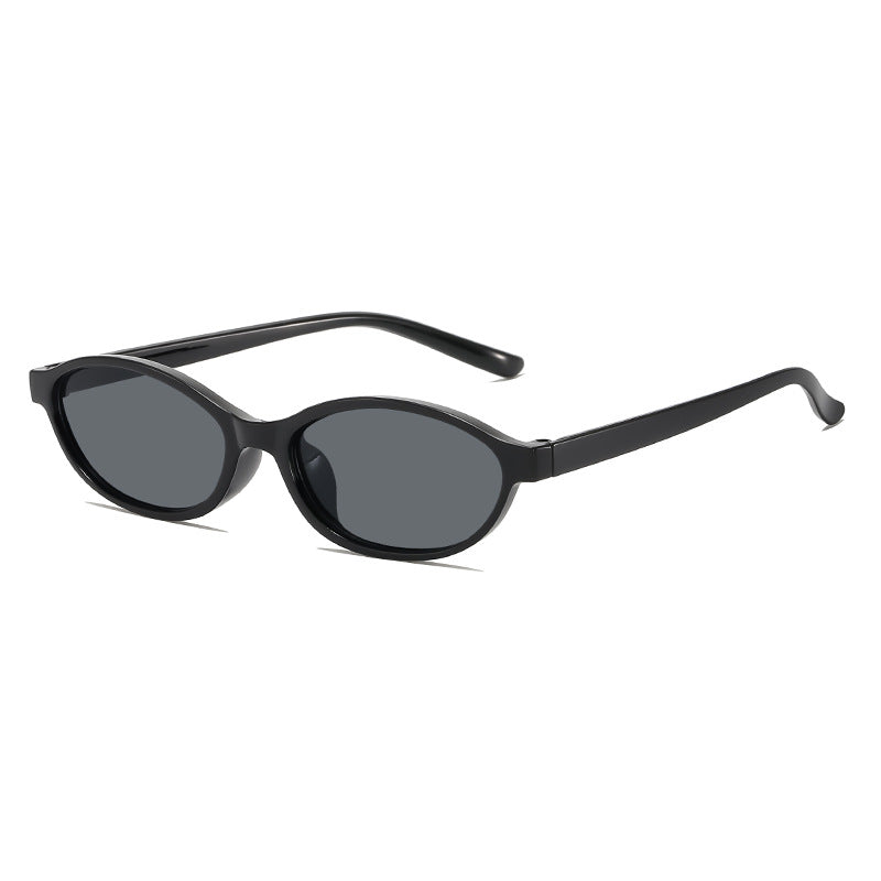 British Retro Oval Frame Sunglasses