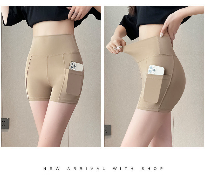 New Pocket Three-Quarter Thin Yoga Pants
