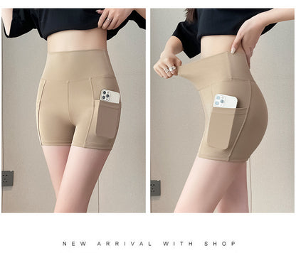 New Pocket Three-Quarter Thin Yoga Pants