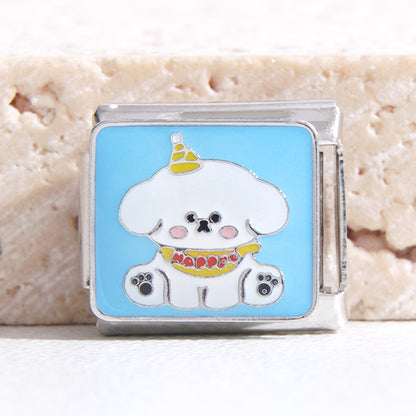 DIY Italian Modular Stitching Cartoon Stitching Bracelet