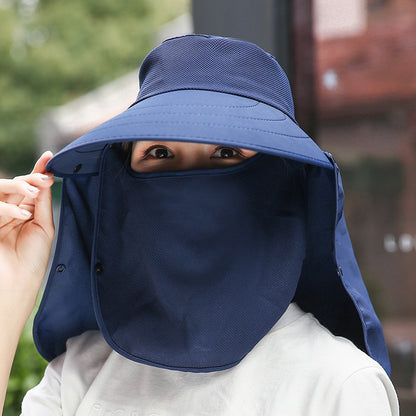UV Protection Sunscreen Wide Brim Hat Outdoor Face Shield