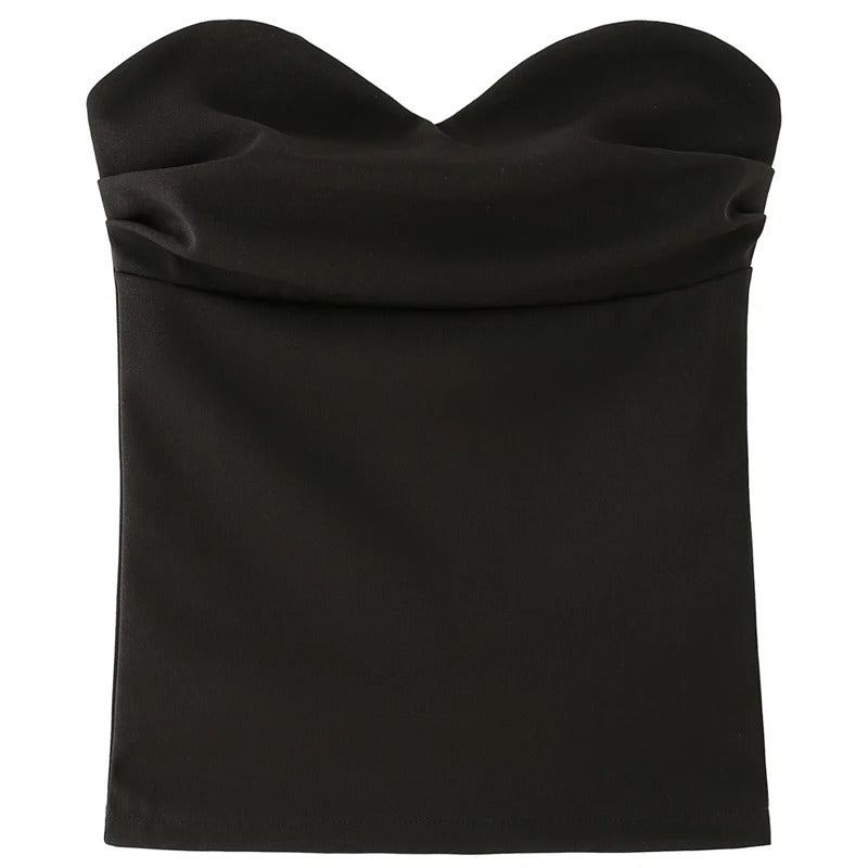 Two-piece Set Strapless Top and Pants Fashion Set