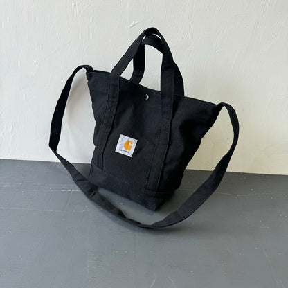 2025 Spliced Wear-Resistant Casual American Workwear Crossbody Canvas Bag