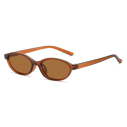 British Retro Oval Frame Sunglasses