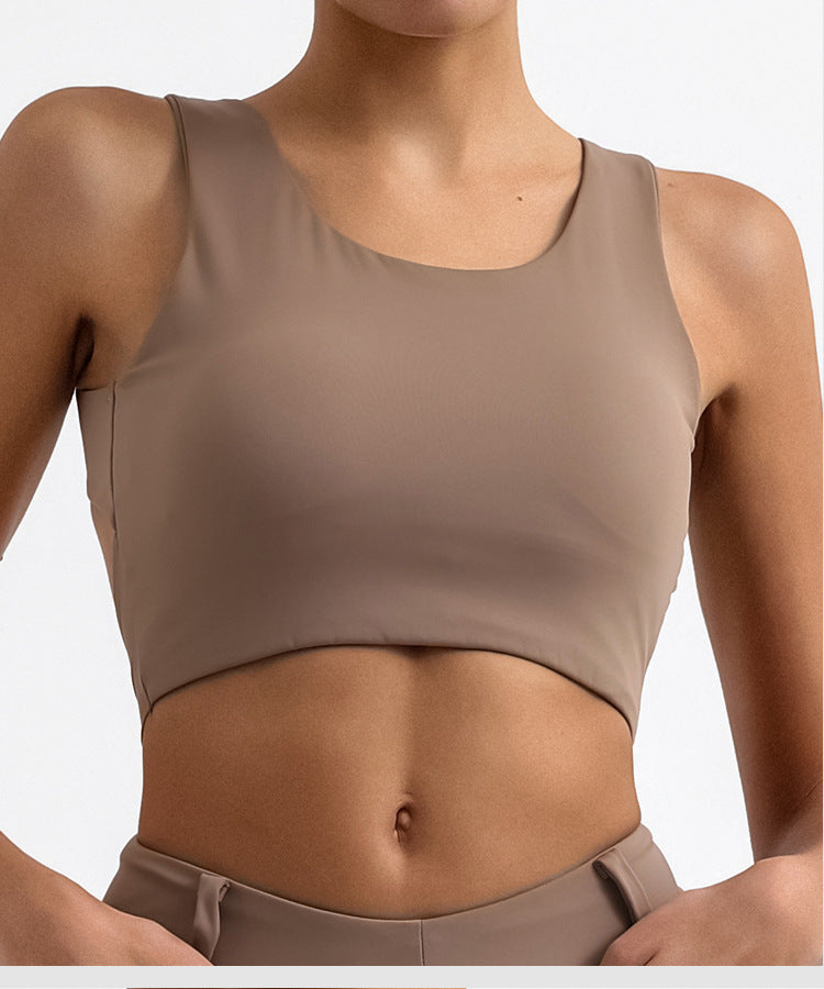 High Elasticity Quick-Dry Padded Bare-Feel Yoga Camisole