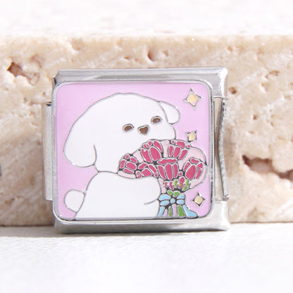 DIY Italian Modular Stitching Cartoon Stitching Bracelet