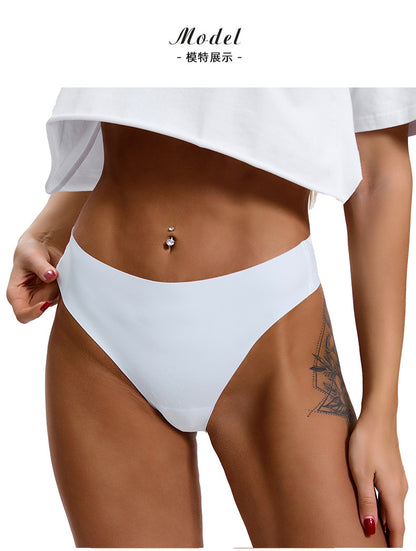 T-shaped Seamless Skin-friendly Bare-feel Sports Yoga Invisible Underwear
