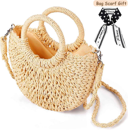 Straw Shoulder Bag For Women Woven Purse Beach Envelope Clutch Straws Wallet