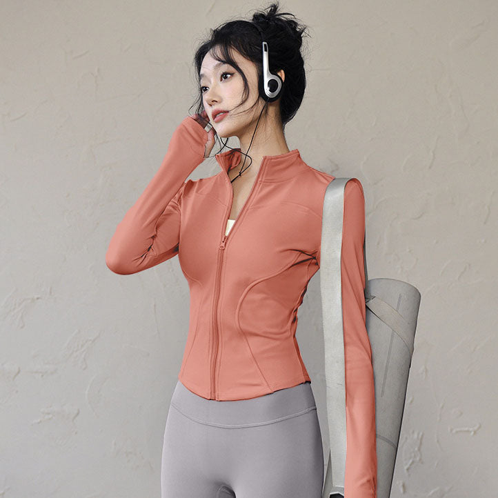 Grgr Sun Protection Quick-Dry Slim Fit Breathable High Elastic Yoga Wear