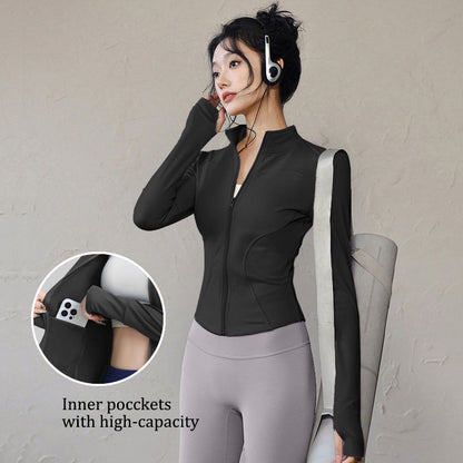 Grgr Sun Protection Quick-Dry Slim Fit Breathable High Elastic Yoga Wear