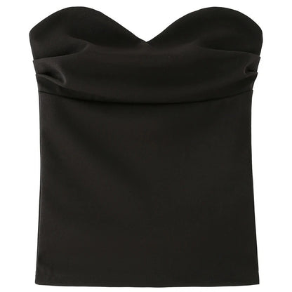 Two-piece Set Strapless Top and Pants Fashion Set
