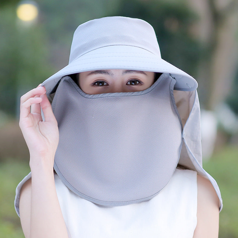 UV Protection Sunscreen Wide Brim Hat Outdoor Face Shield