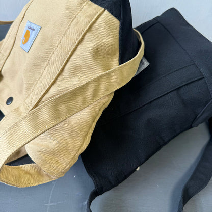 2025 Spliced Wear-Resistant Casual American Workwear Crossbody Canvas Bag